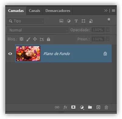 Miniaturas maiores facilitam a visualização do conteúdo da camada, mas ocupam mais espaço.