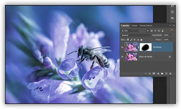 As camadas de filtros no painel Camadas não afetam sua visibilidade no documento.