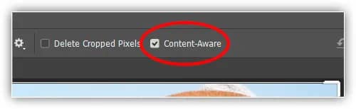 Ativando o corte sensível ao conteúdo.