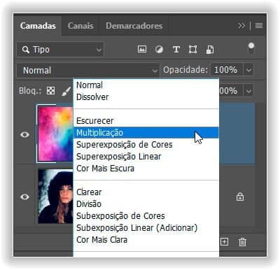 Escolhendo um modo de mistura aleatório.