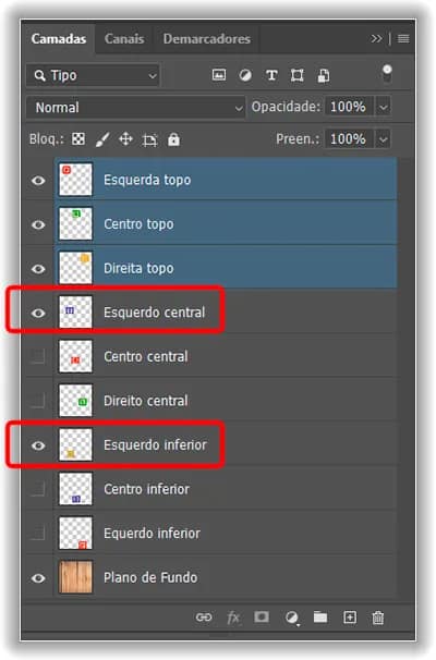 Alinhar e distribuir camadas no Photoshop
