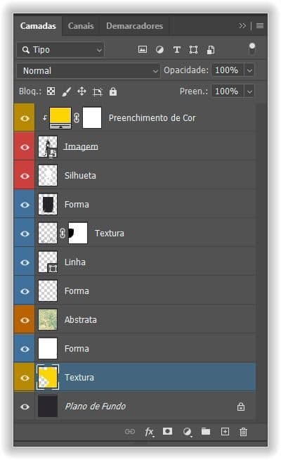 Saltar a camada selecionada para a parte inferior da pilha (acima da camada Plano de fundo).