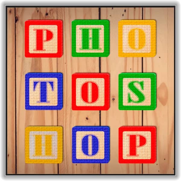 O grupo de camadas facilitou a centralização do design do bloco com o documento.