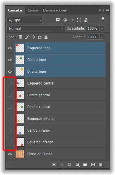 Alinhar e distribuir camadas no Photoshop