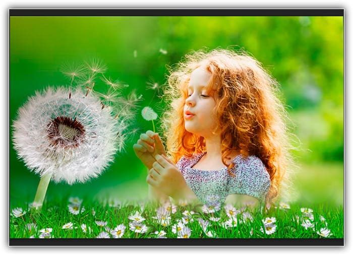 Todas as três fotos agora estão se misturando