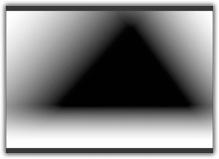 O canto superior direito foi adicionado à máscara de camada.