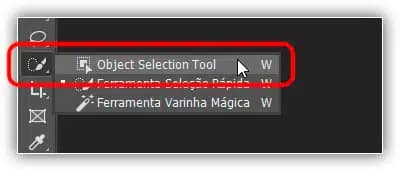 Ferramenta de seleção de objetos no Photoshop CC 2020