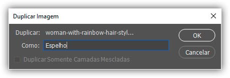 Como espelhar uma imagem no Photoshop