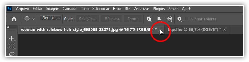 Como espelhar uma imagem no Photoshop