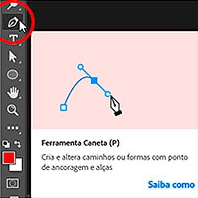 Fazendo seleções com a ferramenta Caneta