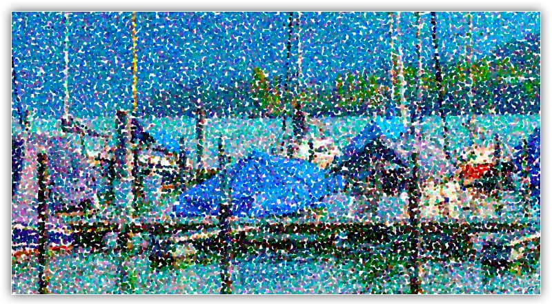 Efeito de pintura de pontilhismo no Photoshop