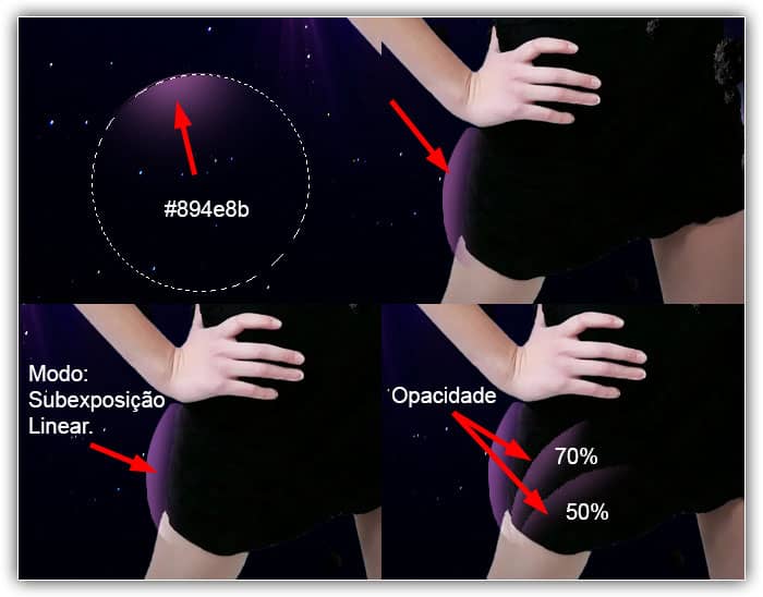 Faça uma nova camada duplique-o duas vezes.
