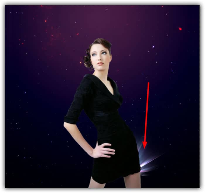 Crie uma manipulação fotográfica cósmica abstrata colorida