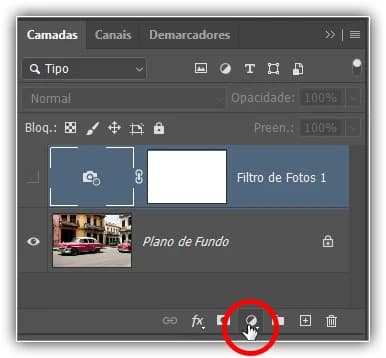 Adicionando uma nova camada de ajuste.