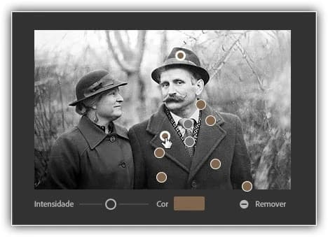 Adicionando mais pontos focais às áreas com menor saturação.