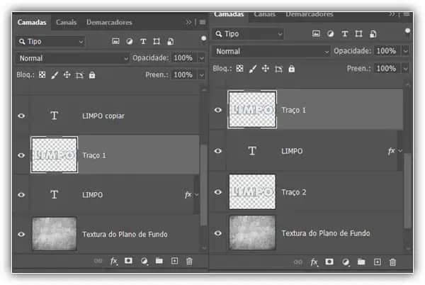 Efeito de texto plástico limpo e brilhante no Photoshop