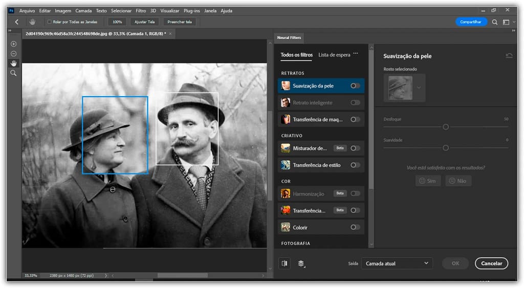 Como colorir fotos em preto e branco com o filtro Colorize do Photoshop