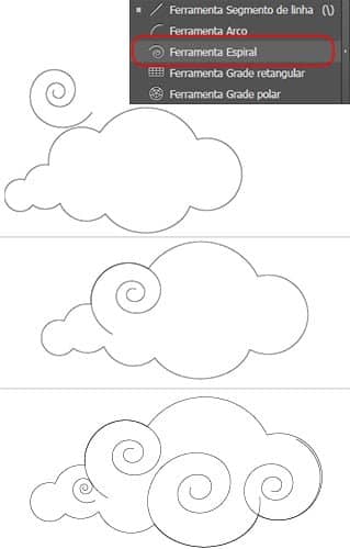 Adicione redemoinhos usando a ferramenta Redemoinho.