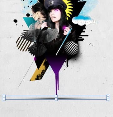 Pressione Ctrl + T e estique-o verticalmente.