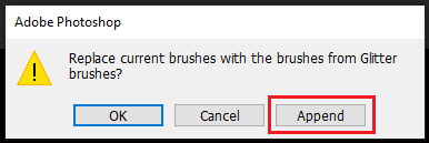 Restaurando o conjunto de pincéis