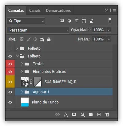 Pressione Ctrl+G (Win) / Command+G (Mac) para criar rapidamente um novo grupo (com um nome padrão) a partir das camadas selecionadas.
