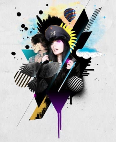 Coloque-o acima de todas as camadas. Altere o modo de mesclagem para Screen.