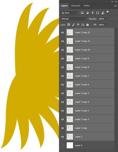 Repita o processo até obter algo assim.