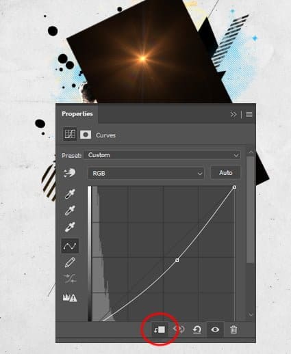 Ajuste a iluminação usando o comando Curvas (Curves).