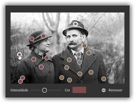 Clicando nas árvores ao fundo para adicionar um novo ponto focal.