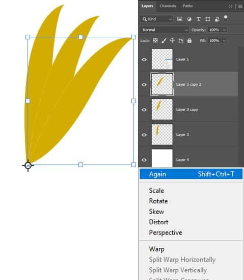 Duplique a segunda camada
