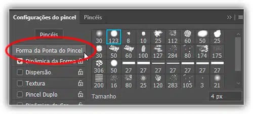 Dinâmica da Forma - Pincéis do Photoshop