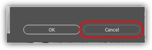 Cancelando e fechando o comando Tamanho da Imagem.