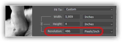 Diminuir a largura e a altura aumentou a resolução.