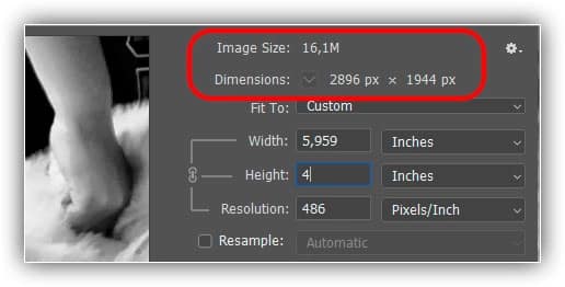 O tamanho da impressão não tem efeito em mais nada.