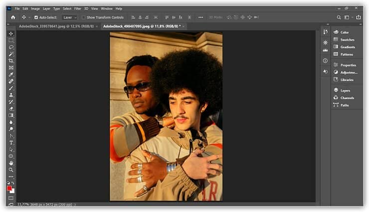 Uma segunda imagem aberta no Photoshop. Crédito da foto: Adobe Stock.