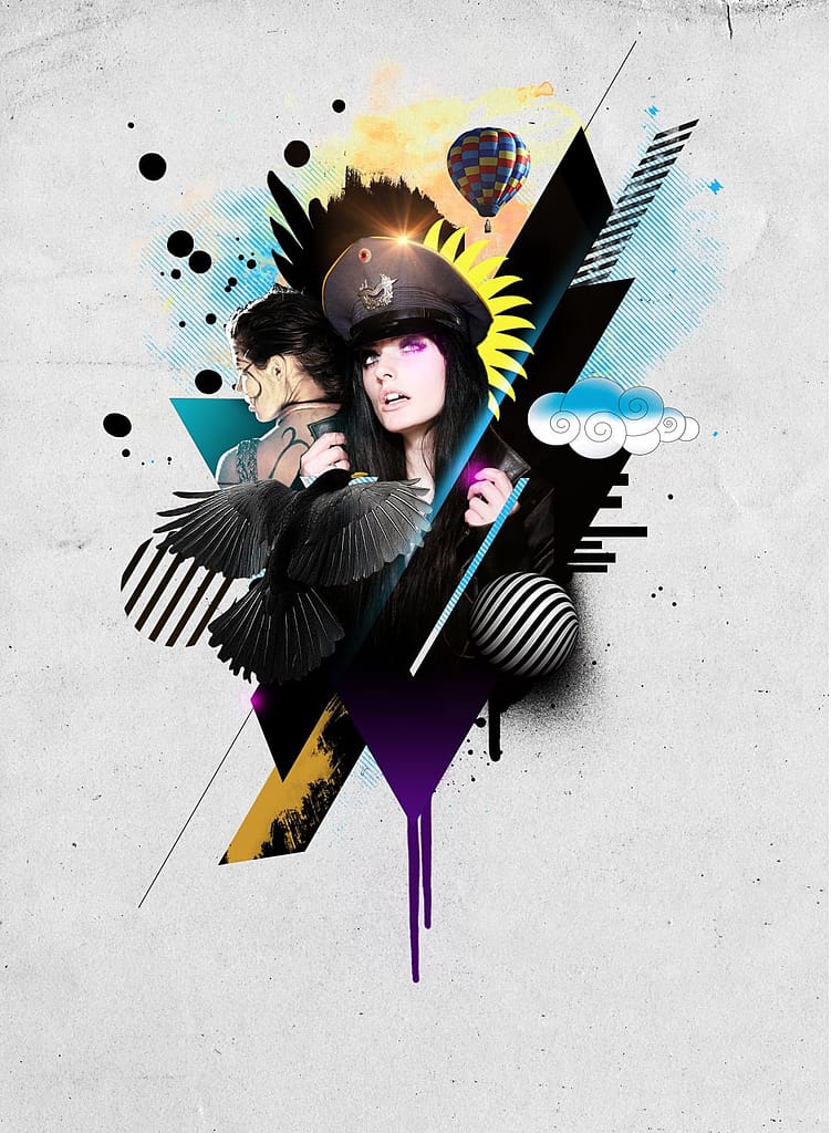 Criando uma arte estilística de mídia mista no Photoshop