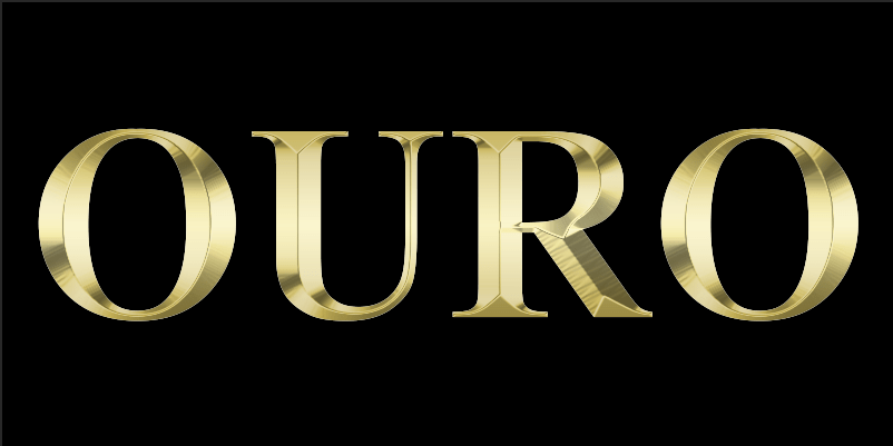 Efeito de texto dourado no Photoshop