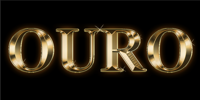 Crie um efeito de texto dourado no Photoshop CC e CS6