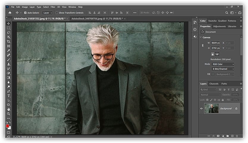 Ampliar e deslocar várias imagens